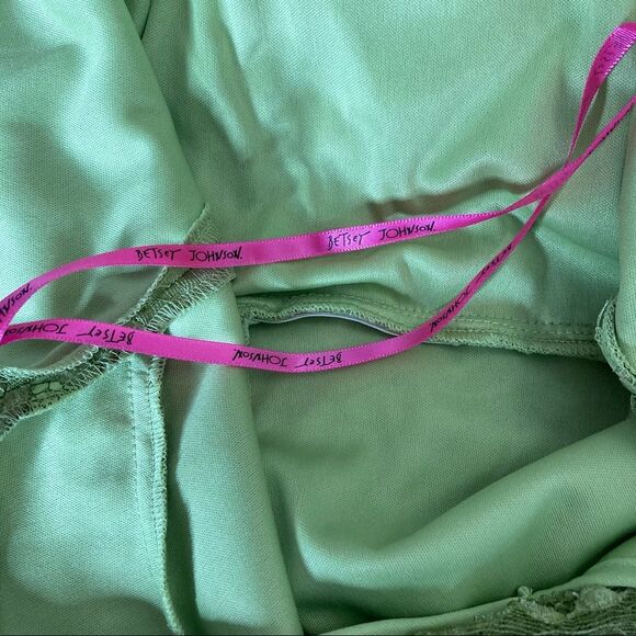 Betsey Johnson Green Ombré Floral Lace Sleeveless Dress Small - Picture 6 of 8